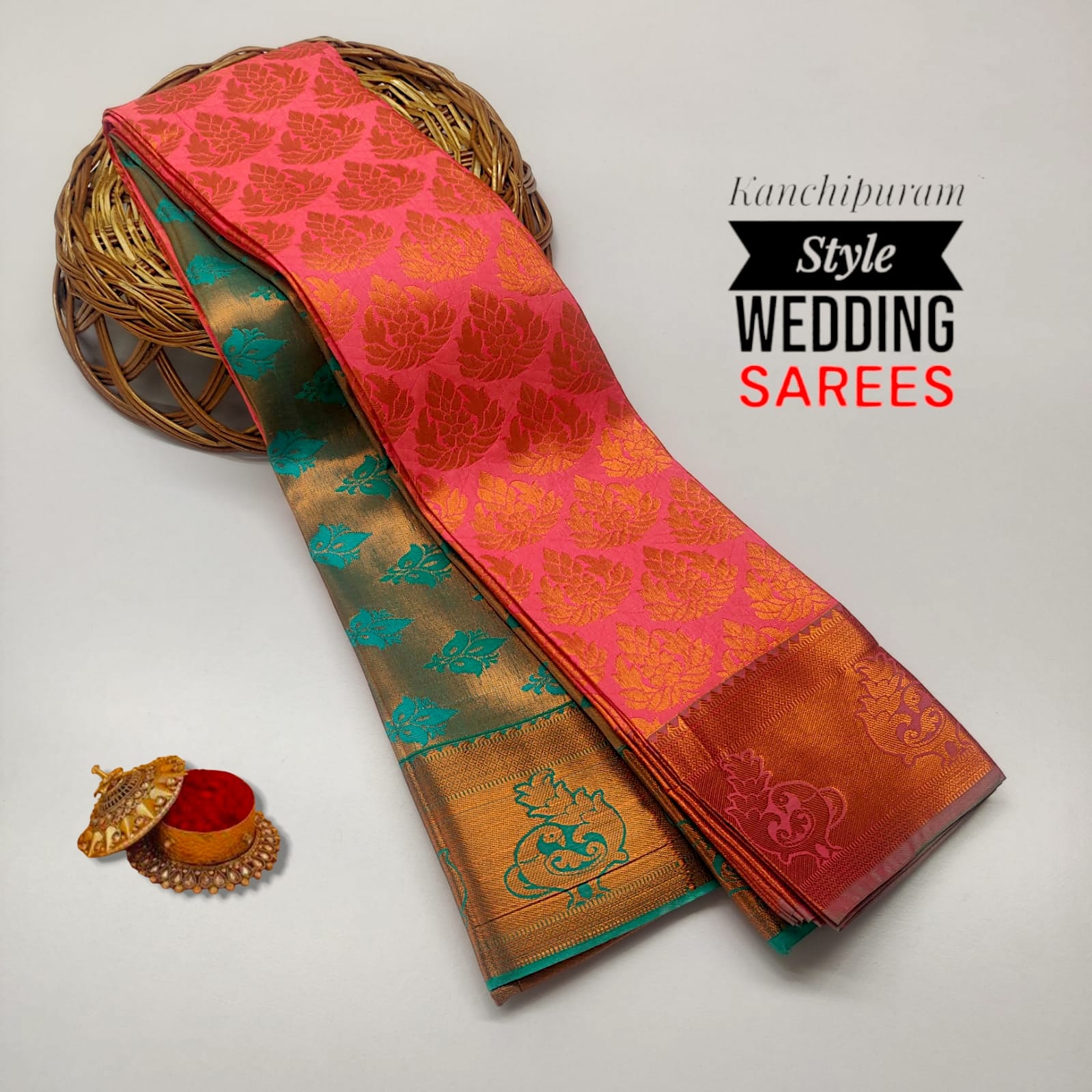 Kancheepuram Bridal Semi Silk Saree