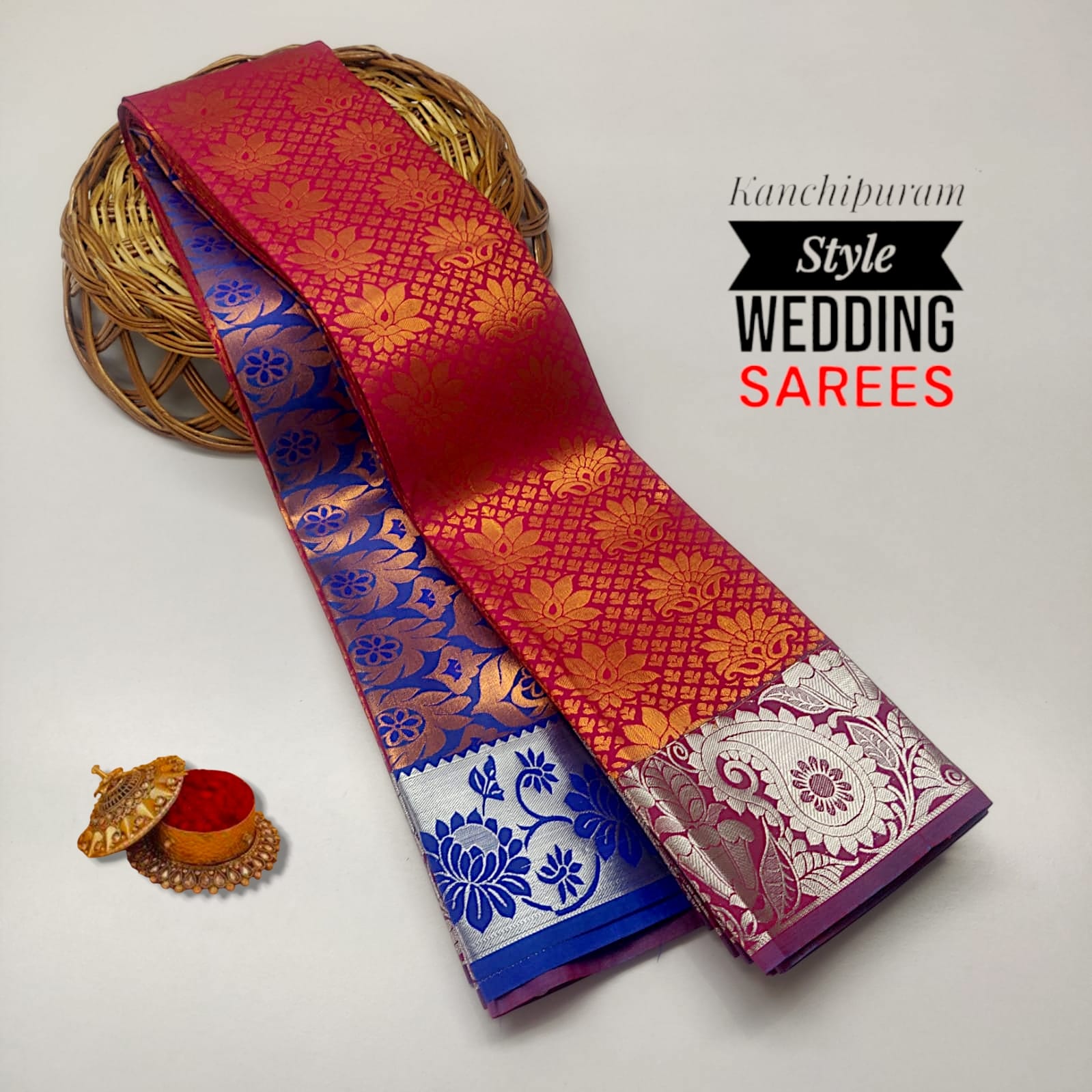 Kancheepuram Bridal Semi Silk Saree