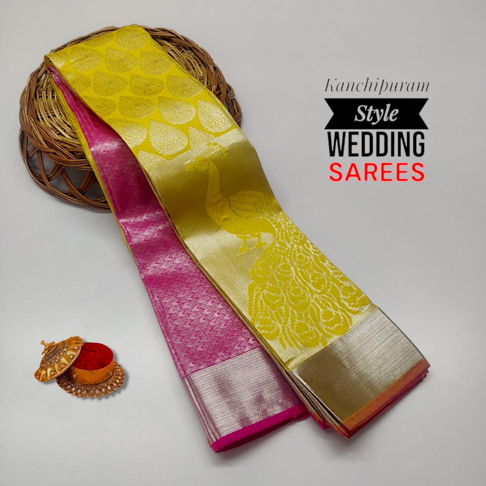 Kancheepuram Bridal Semi Silk Saree