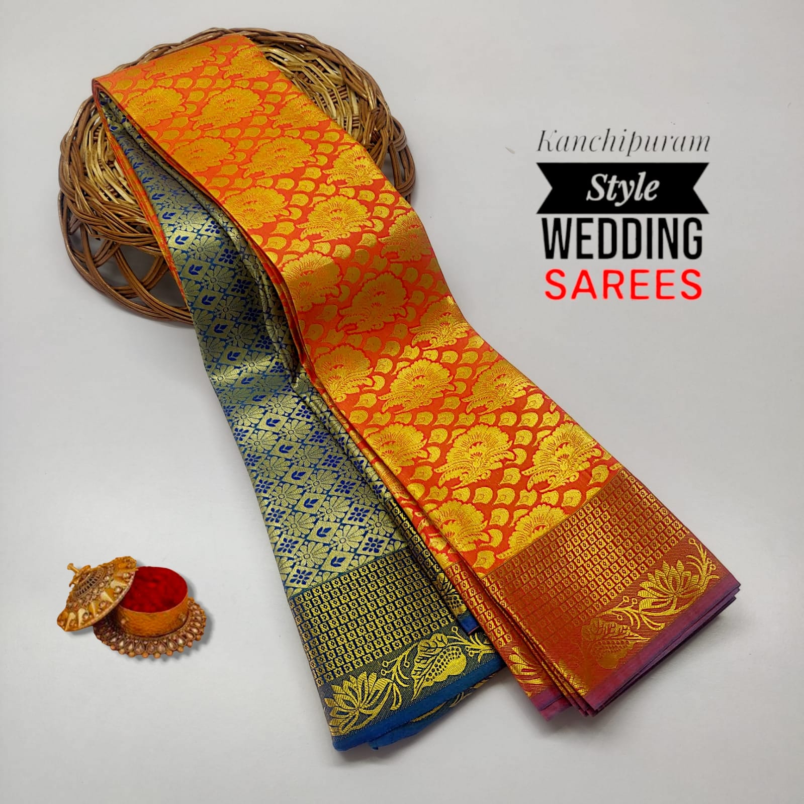 Kancheepuram Bridal Semi Silk Saree