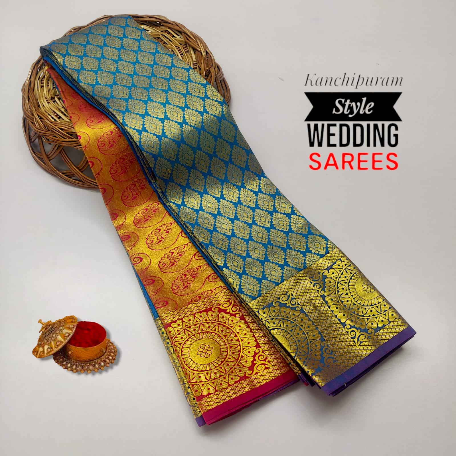 Kancheepuram Bridal Semi Silk Saree