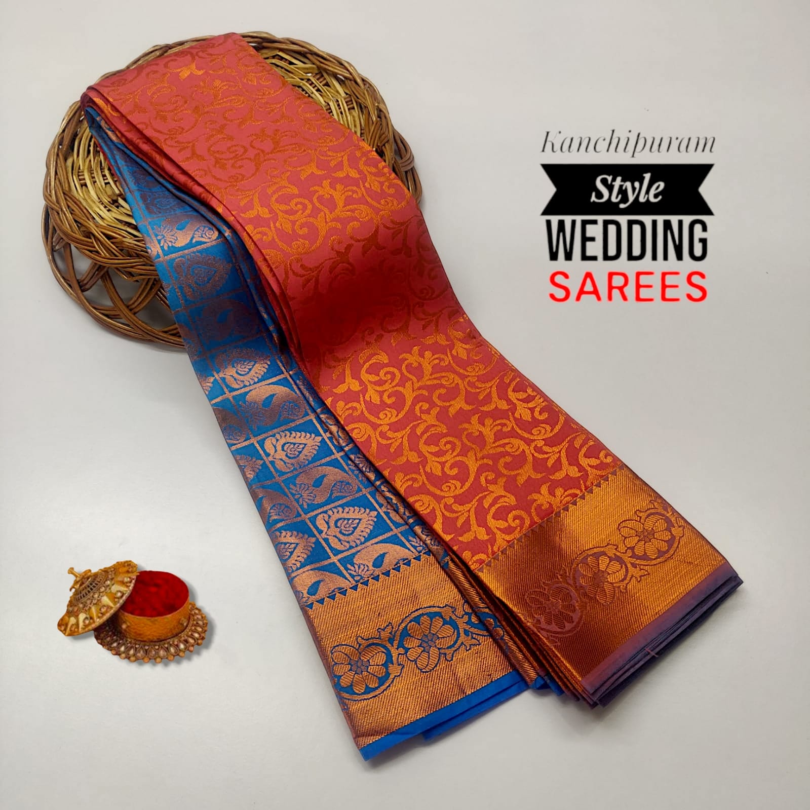 Kancheepuram Bridal Semi Silk Saree