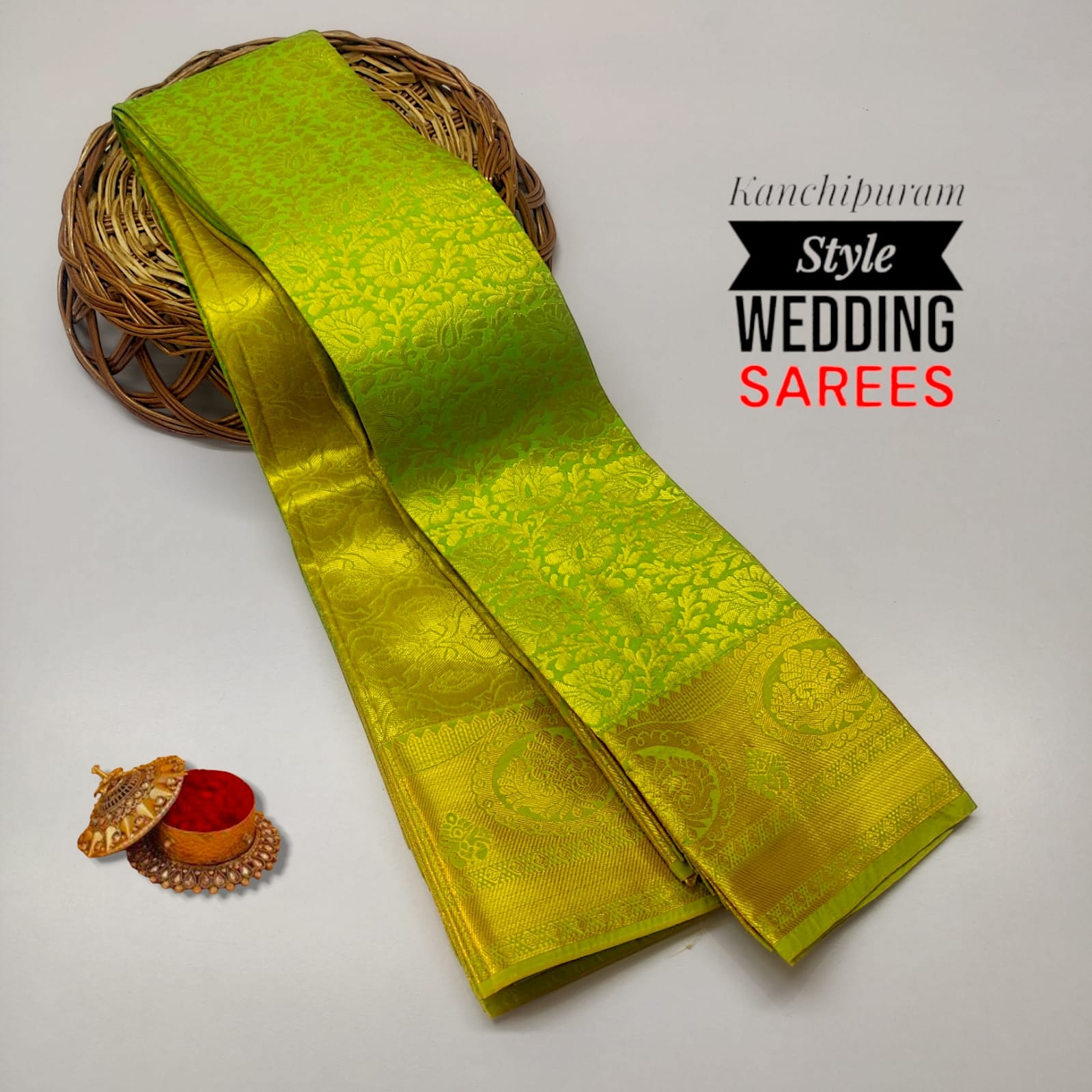 Kancheepuram Bridal Semi Silk Saree