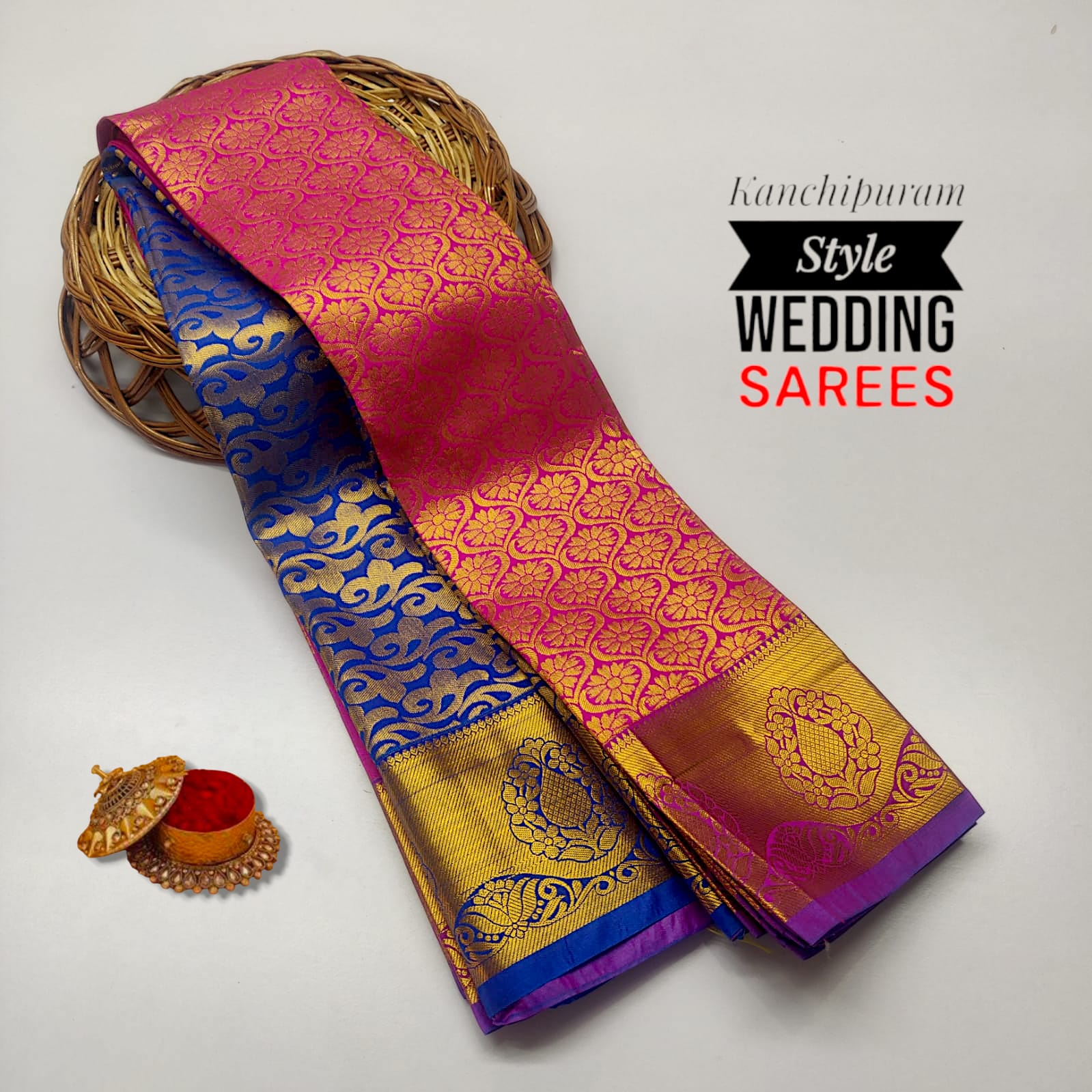 Kancheepuram Bridal Semi Silk Saree
