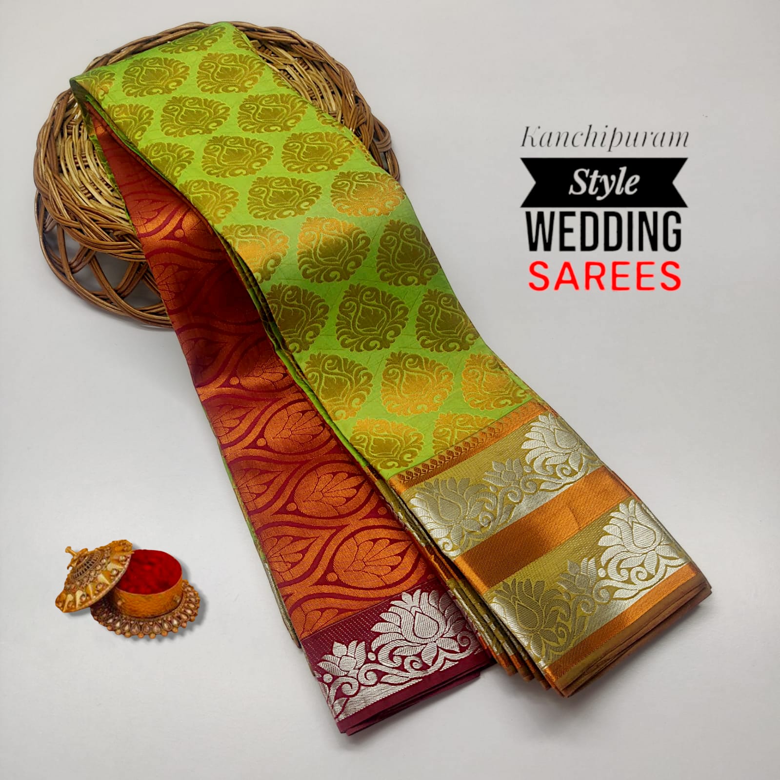 Kancheepuram Bridal Semi Silk Saree