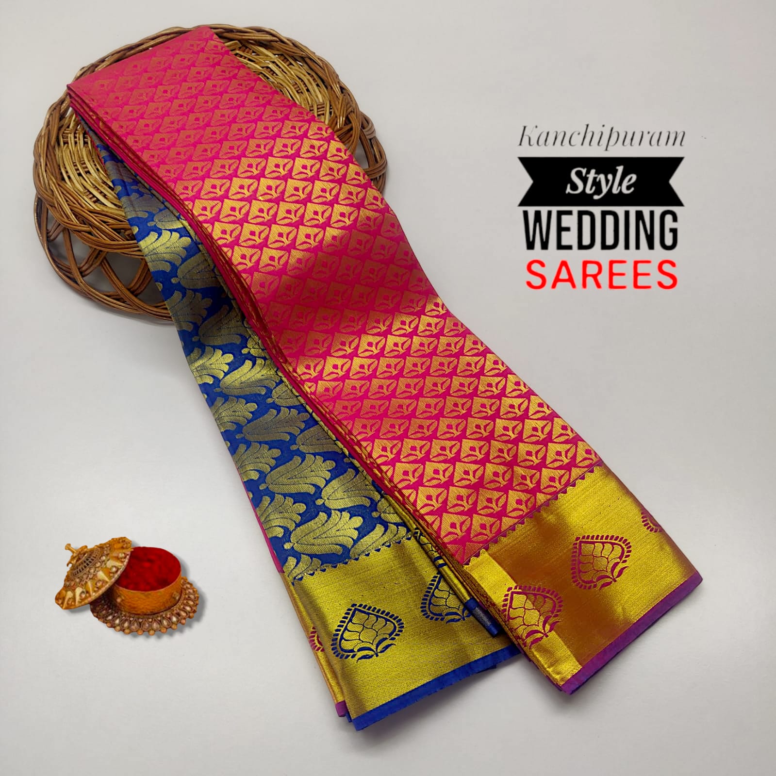Kancheepuram Bridal Semi Silk Saree