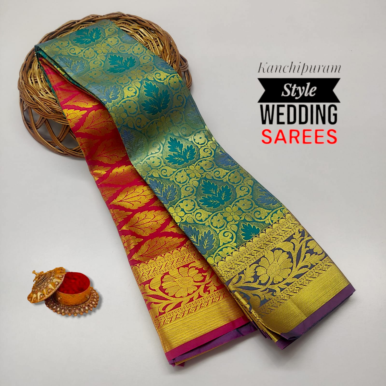 Kancheepuram Bridal Semi Silk Saree