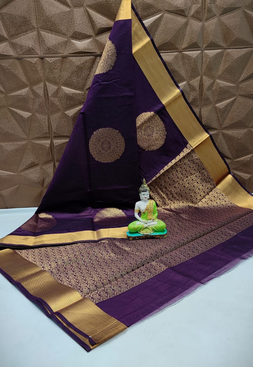 Chanderi Kuppadam Rich Silk Cotton Saree