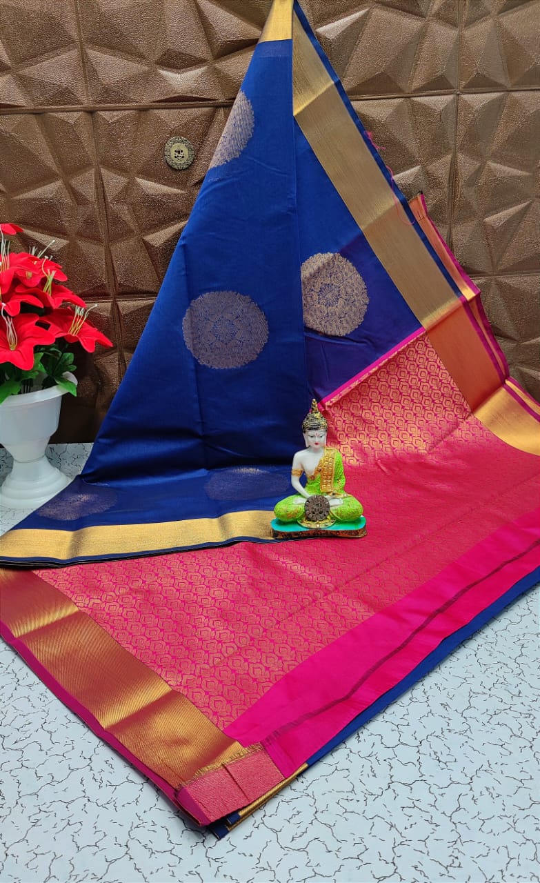 Chanderi Kuppadam Rich Silk Cotton Saree