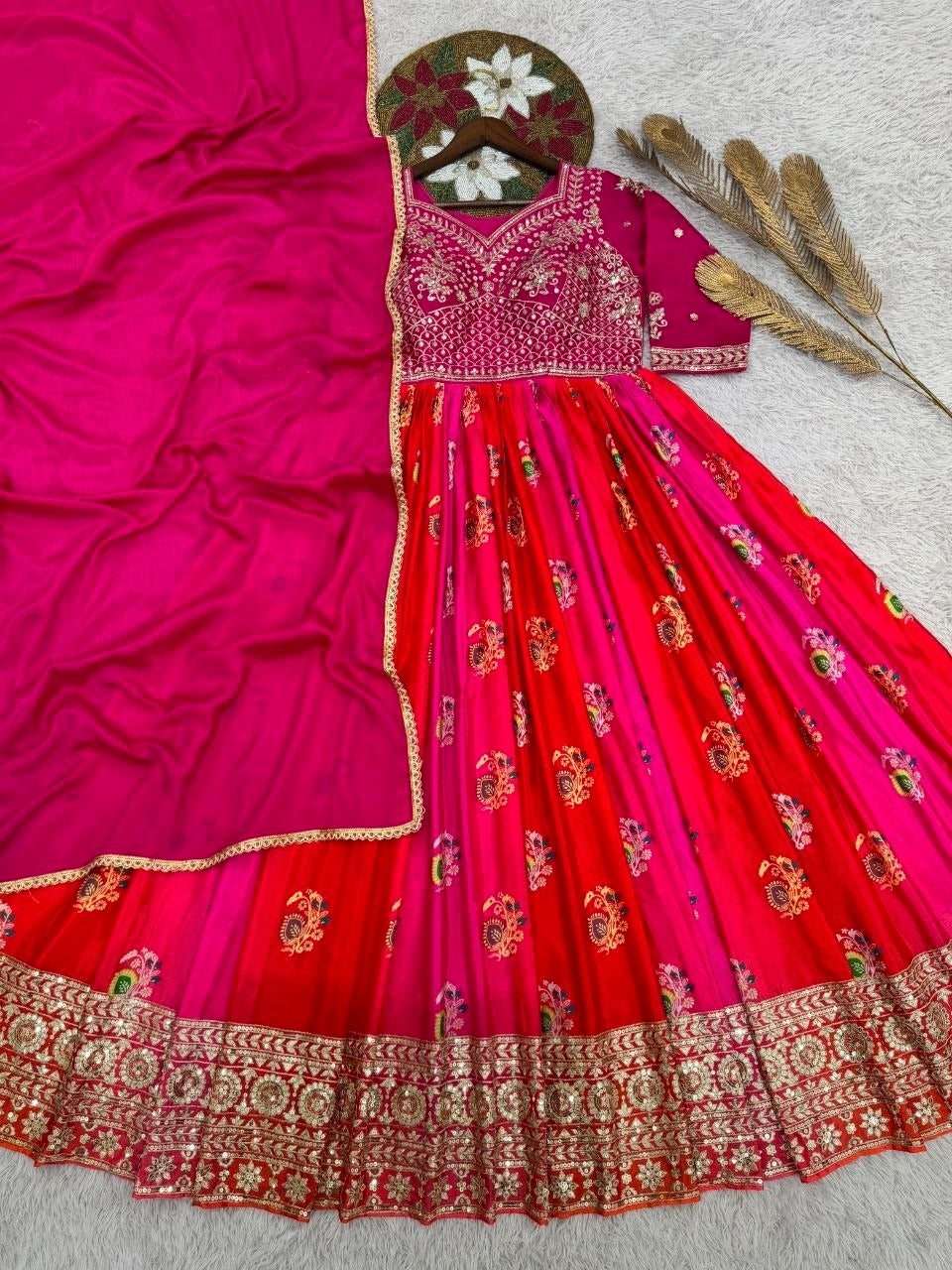 Designer Gown with Dupatta