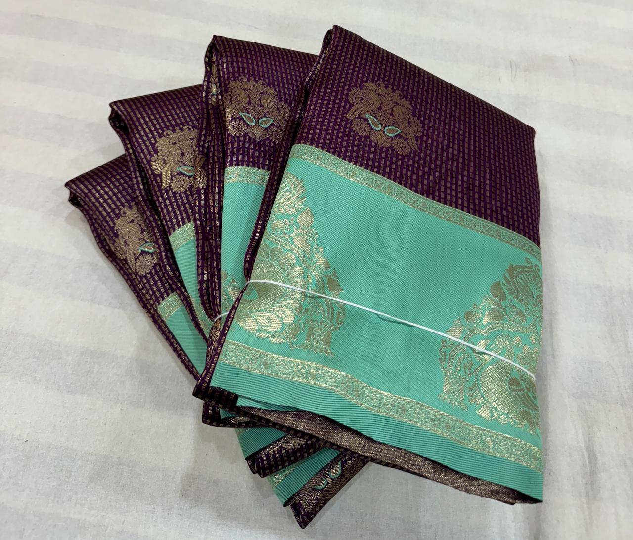 Semi Fusion Kanjeevaram Soft Silk Saree