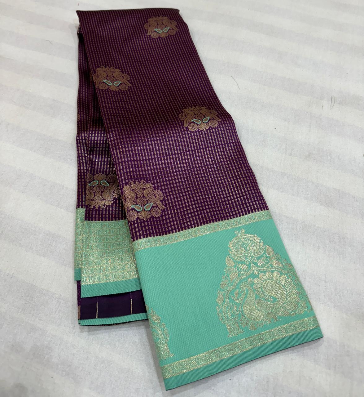 Semi Fusion Kanjeevaram Soft Silk Saree