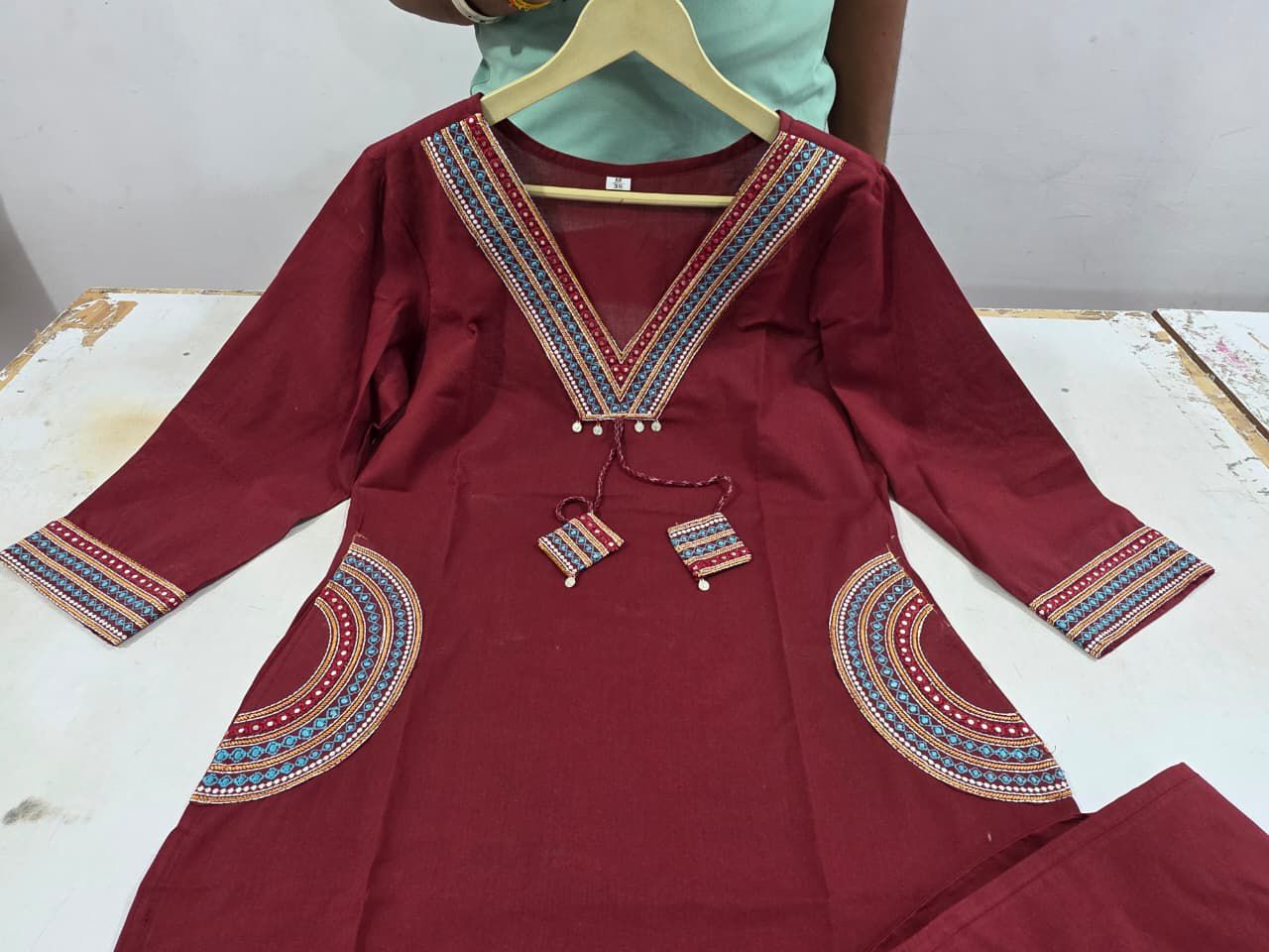 Women Printed Cotton Kurta Pant Set