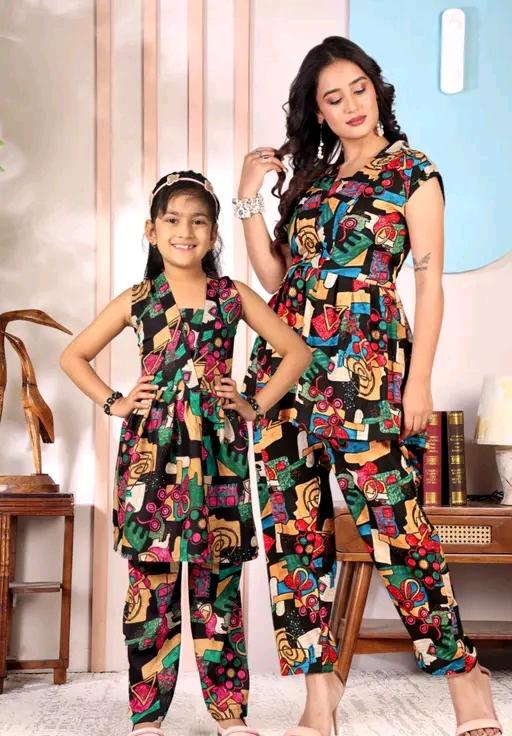 Premium Crepe Casual Dress Set - For Kids