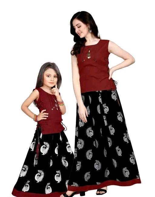 Premium Crepe Casual Dress Set - For Adults