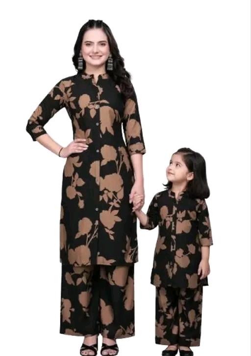 Premium Crepe Casual Dress Set - For Adults
