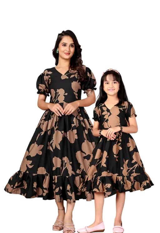 Premium Crepe Casual Dress Set - For Adults
