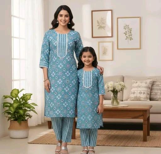 Premium Crepe Casual Dress Set - For Adults