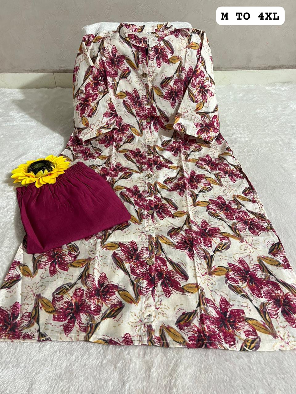 A-Line Pattern Co-ord Set
