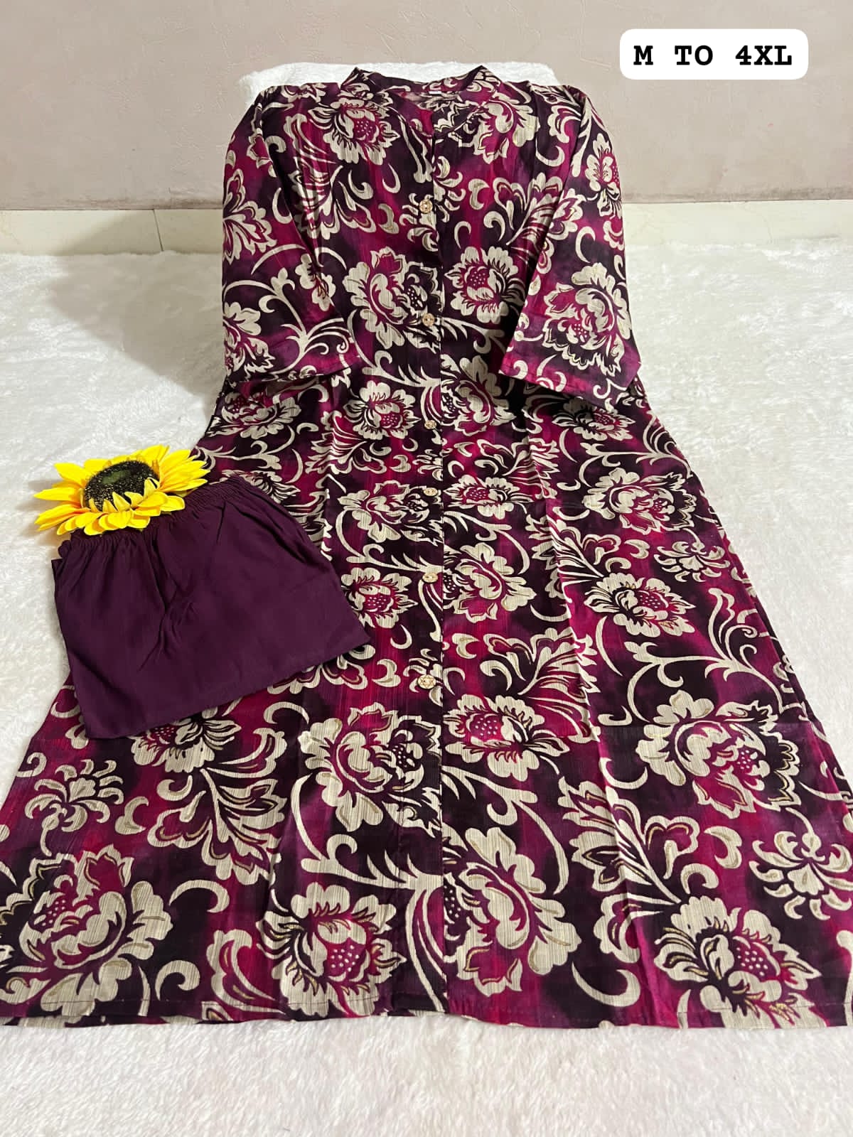 A-Line Pattern Co-ord Set
