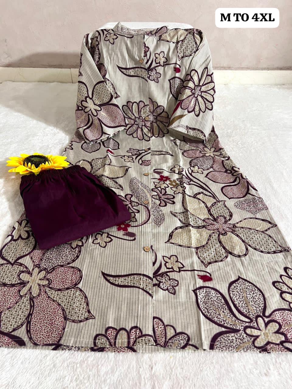 A-Line Pattern Co-ord Set