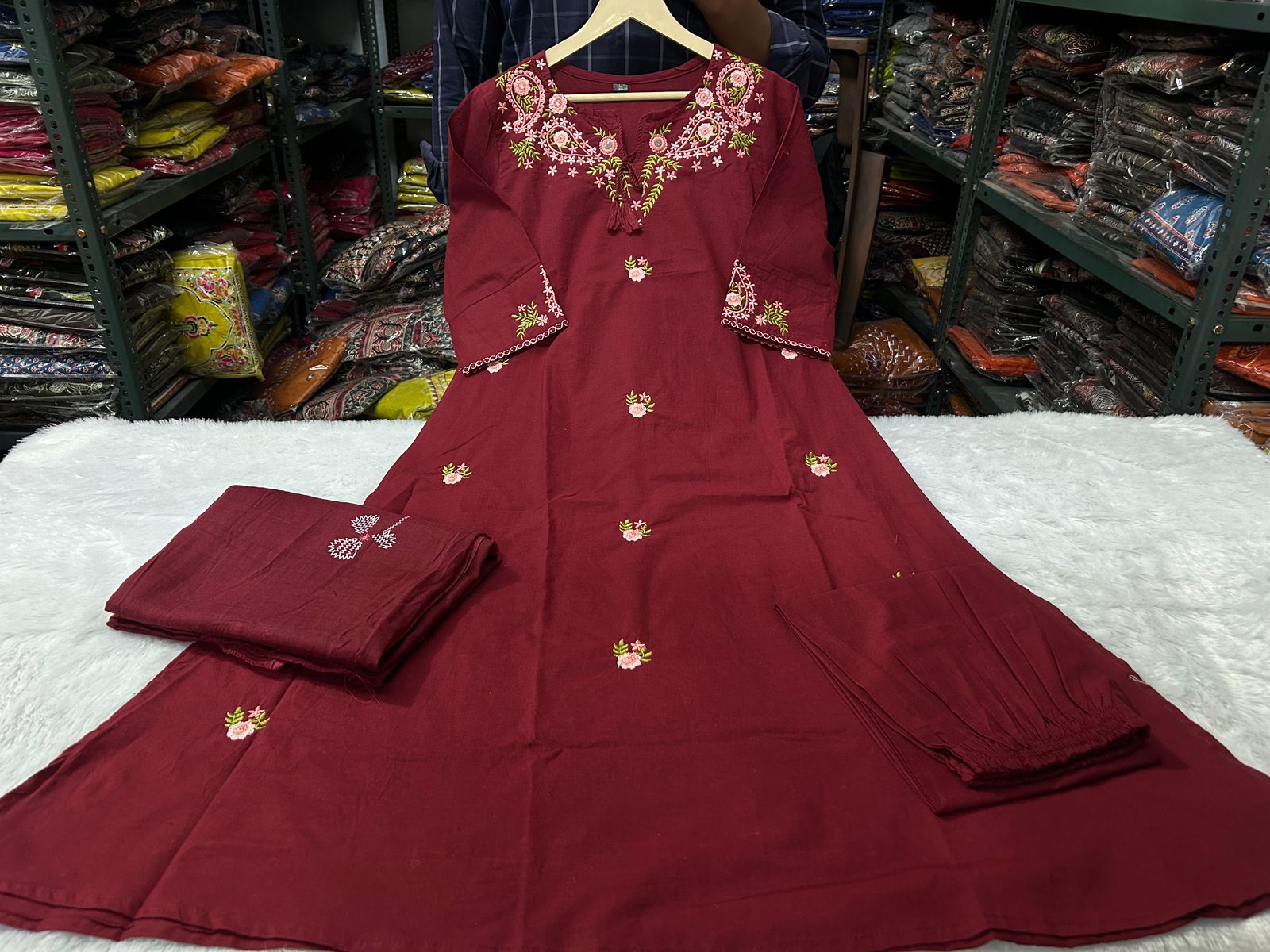 Kurta Pant with Dupatta Suit Set