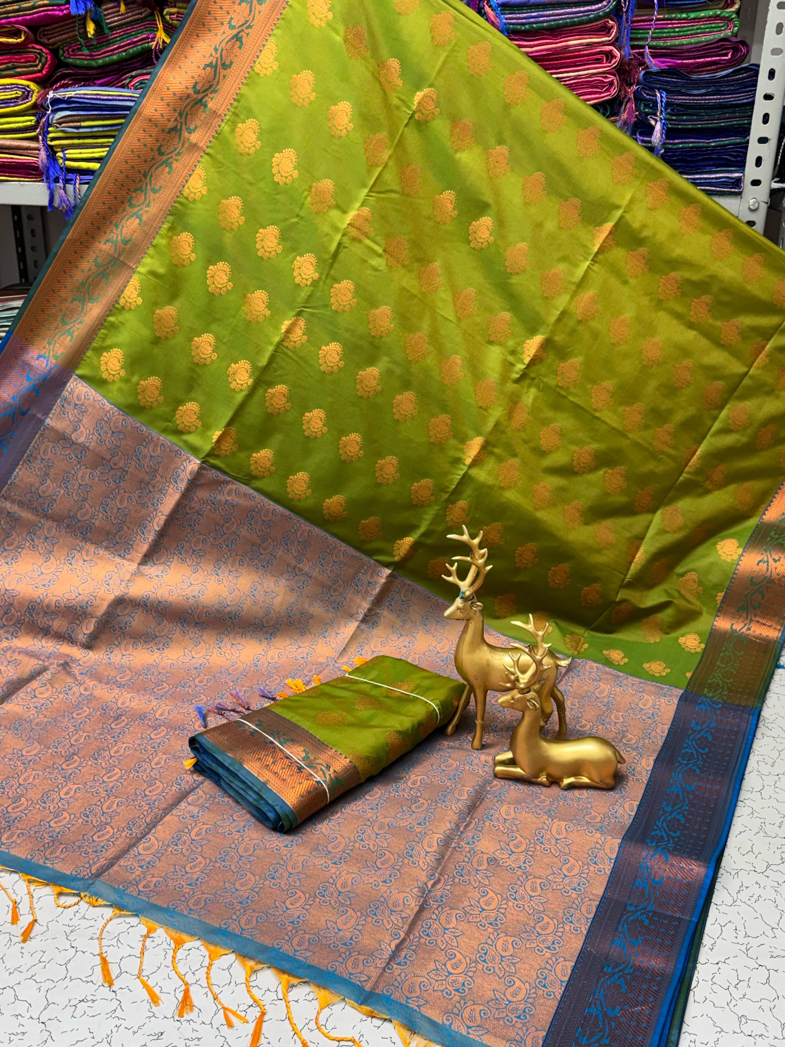 Fancy Soft Silk Bhutta Saree