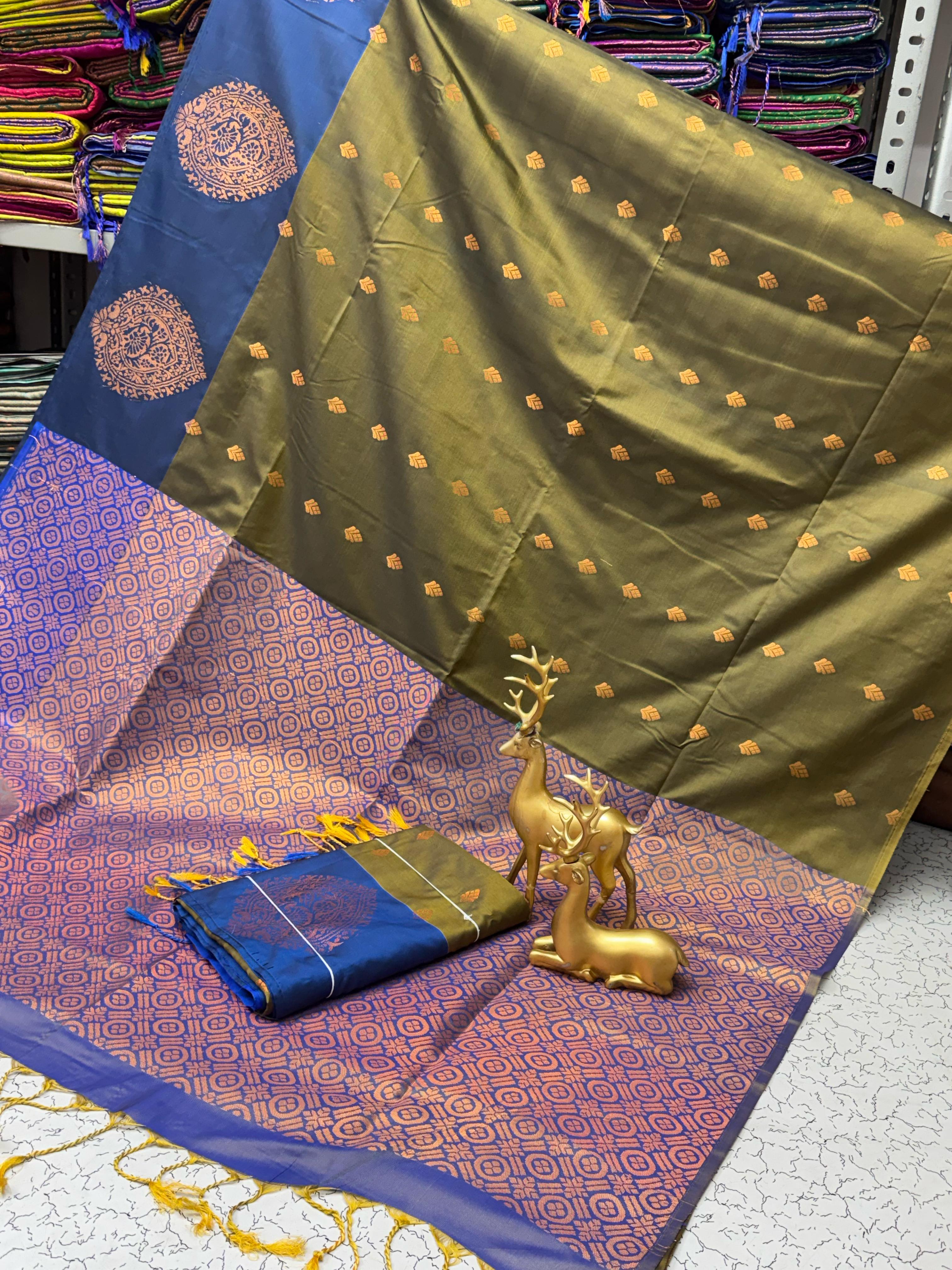 Fancy Soft Silk Bhutta Saree
