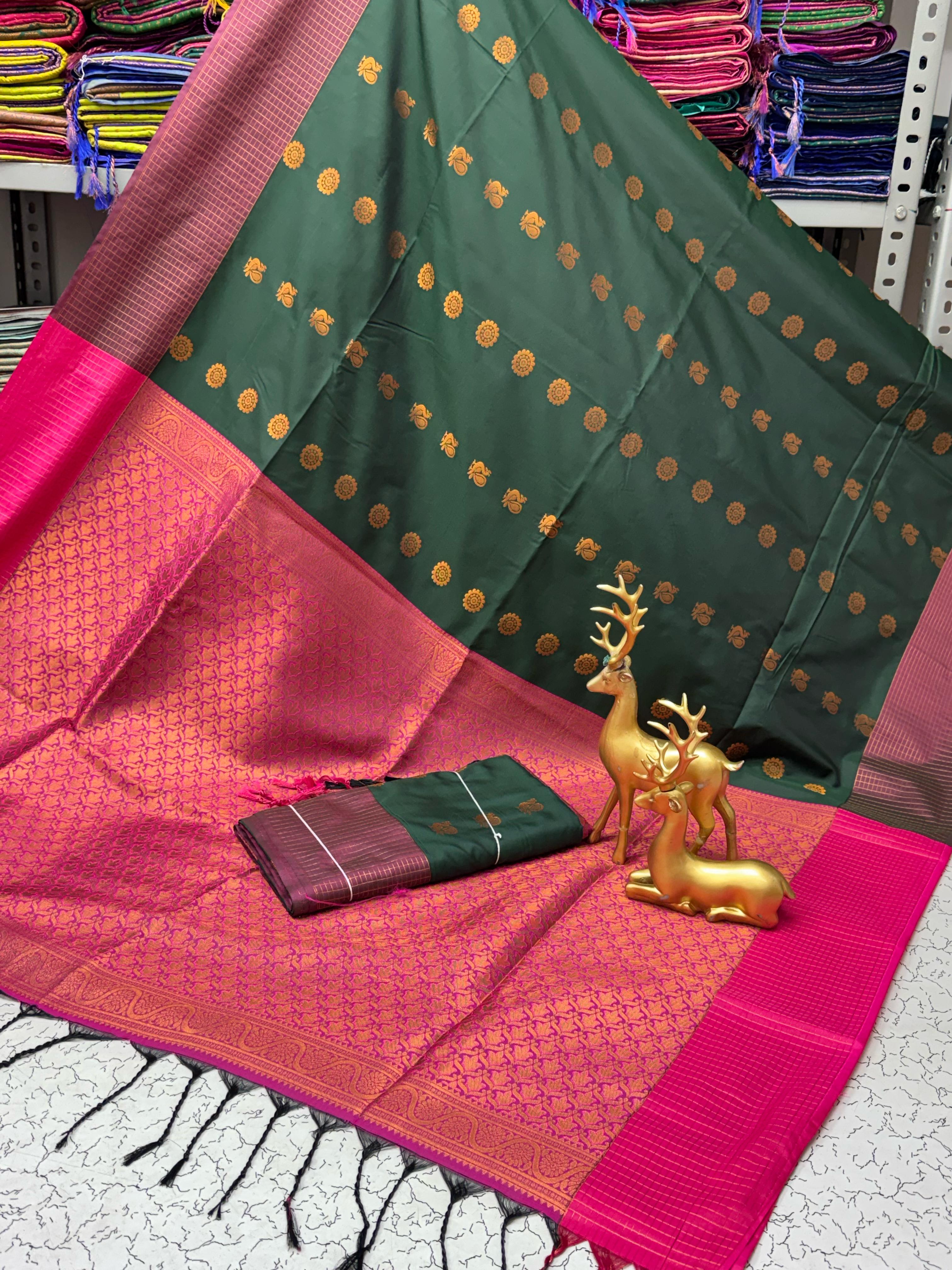 Fancy Soft Silk Bhutta Saree