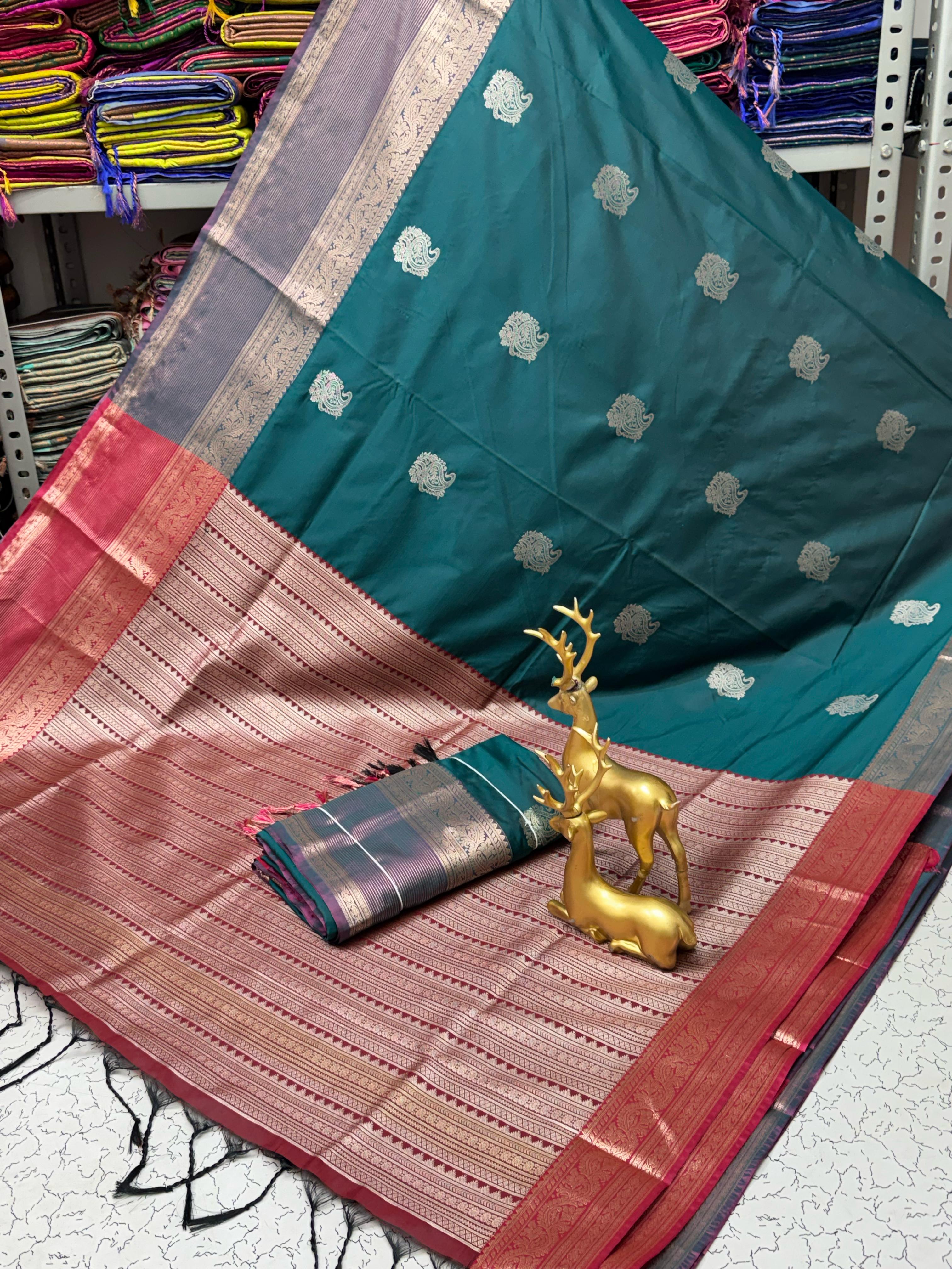 Fancy Soft Silk Bhutta Saree