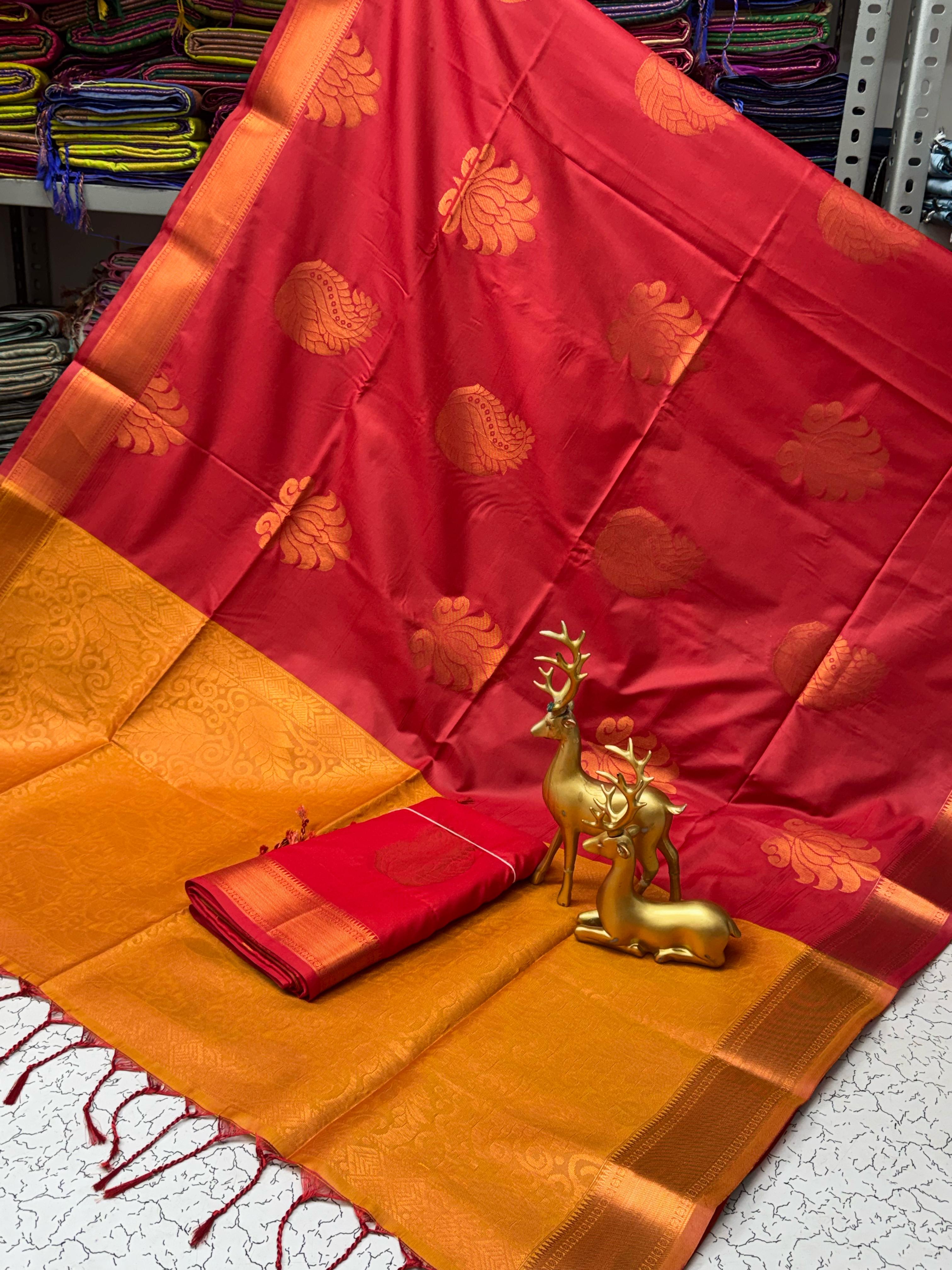 Fancy Soft Silk Bhutta Saree