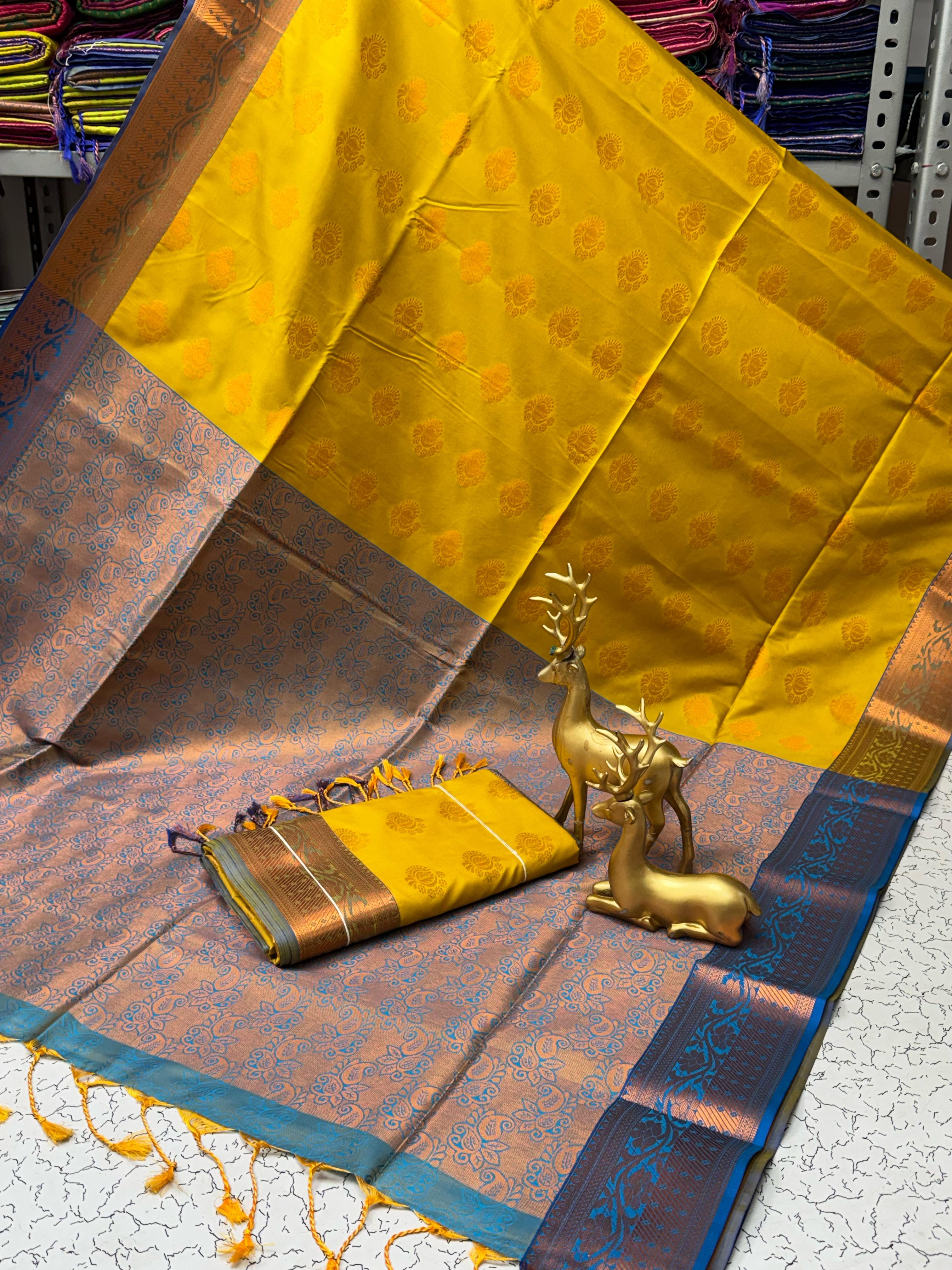 Fancy Soft Silk Bhutta Saree