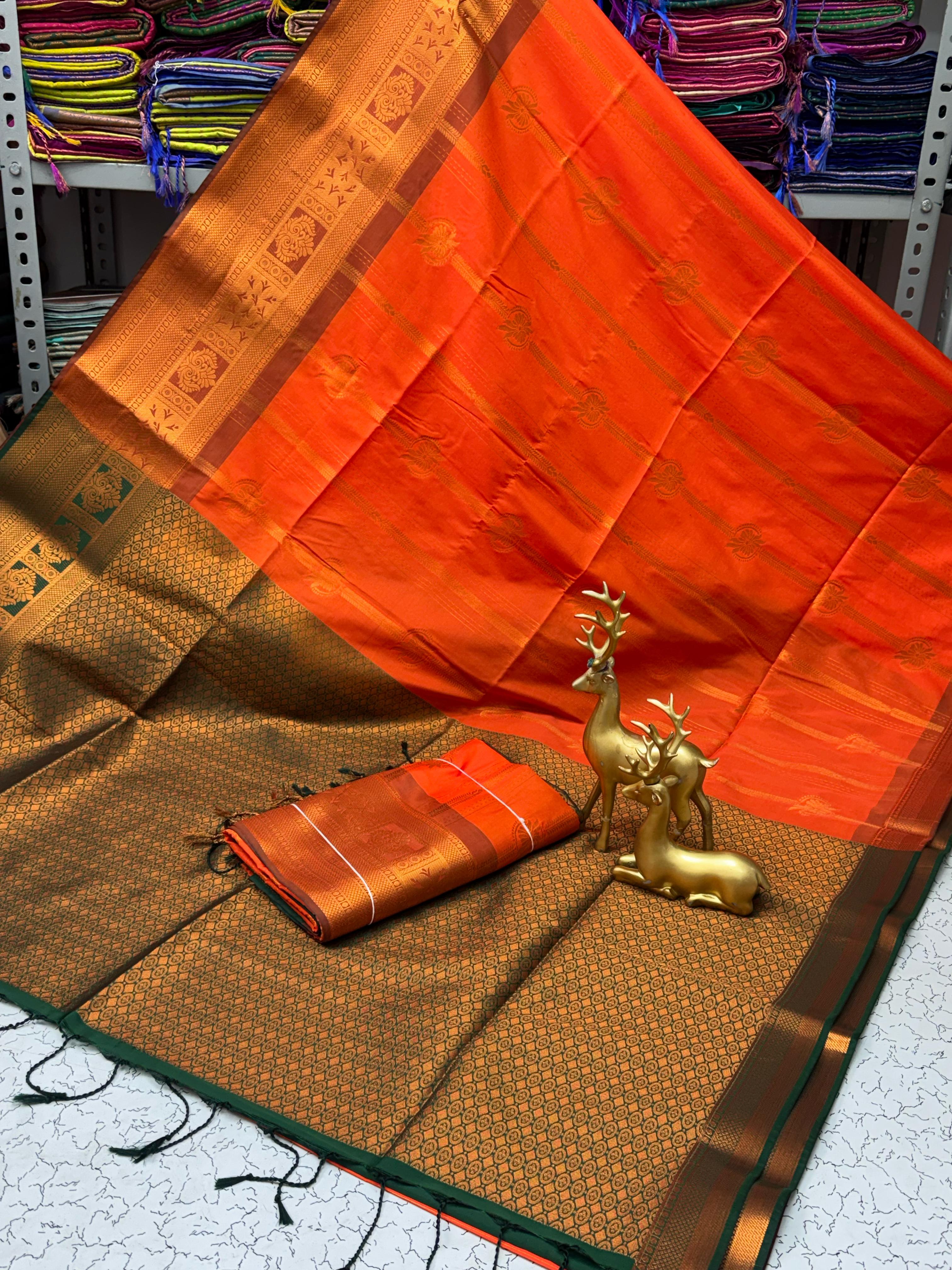 Fancy Soft Silk Bhutta Saree