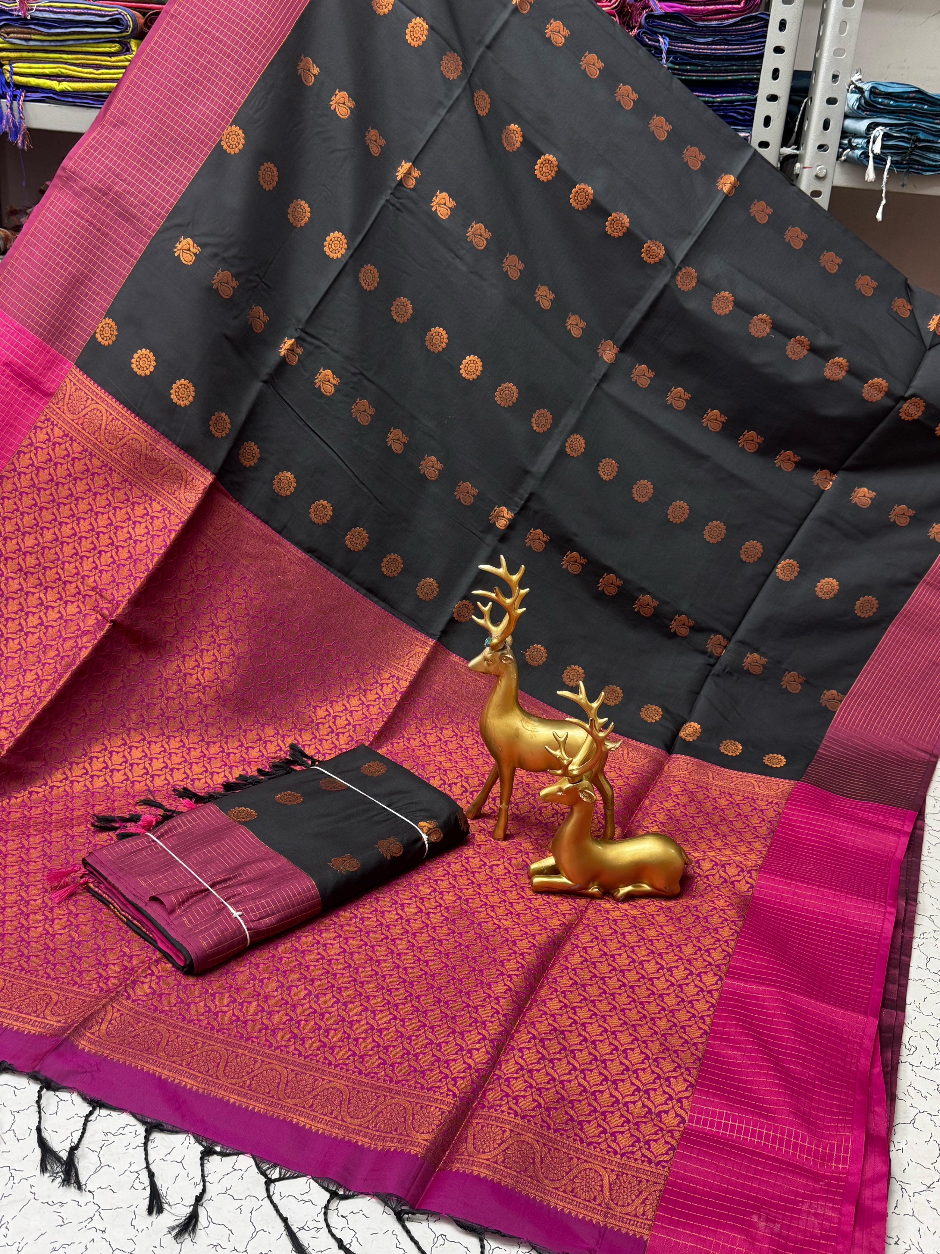 Fancy Soft Silk Bhutta Saree