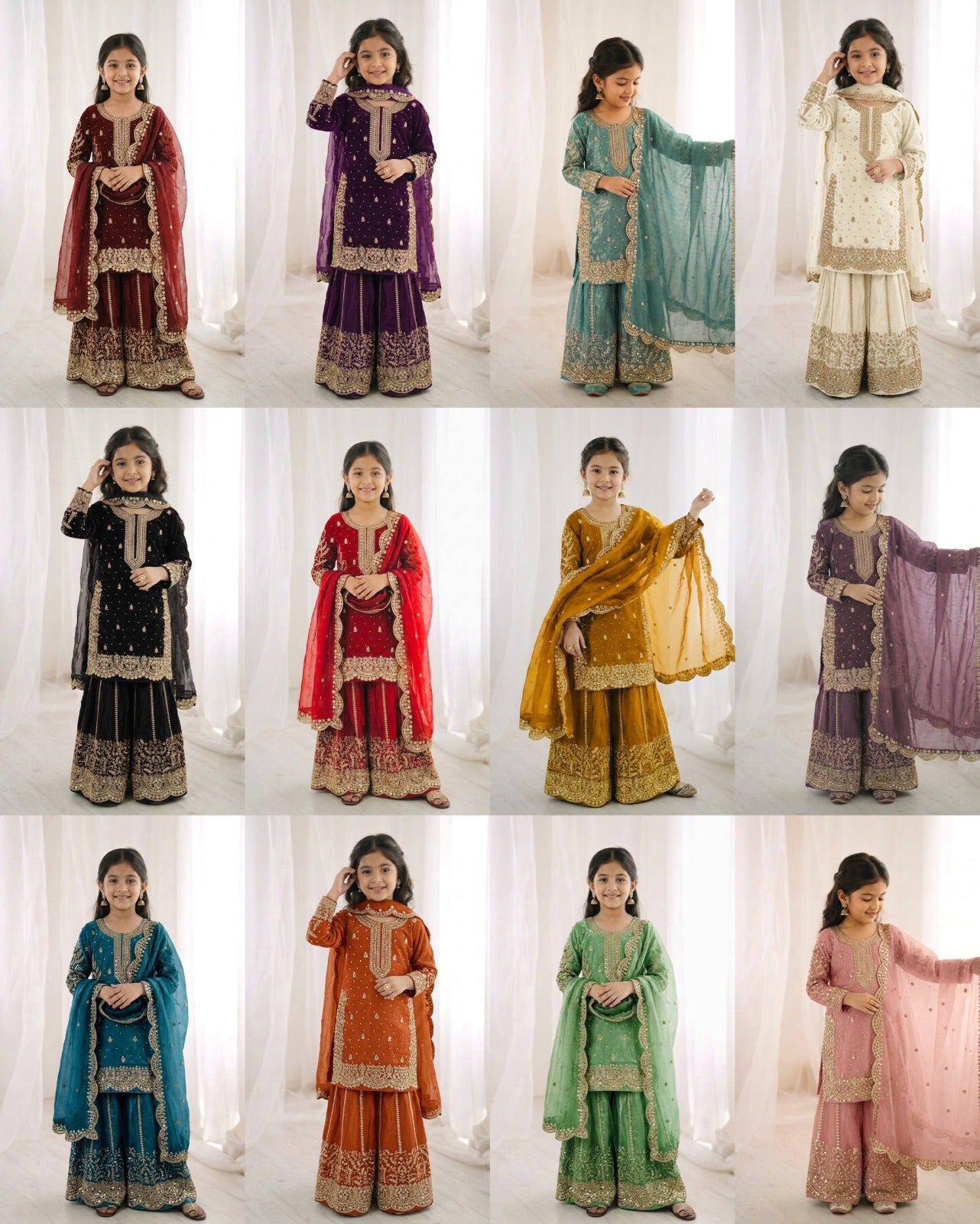 Kids Designer Palazzo Set