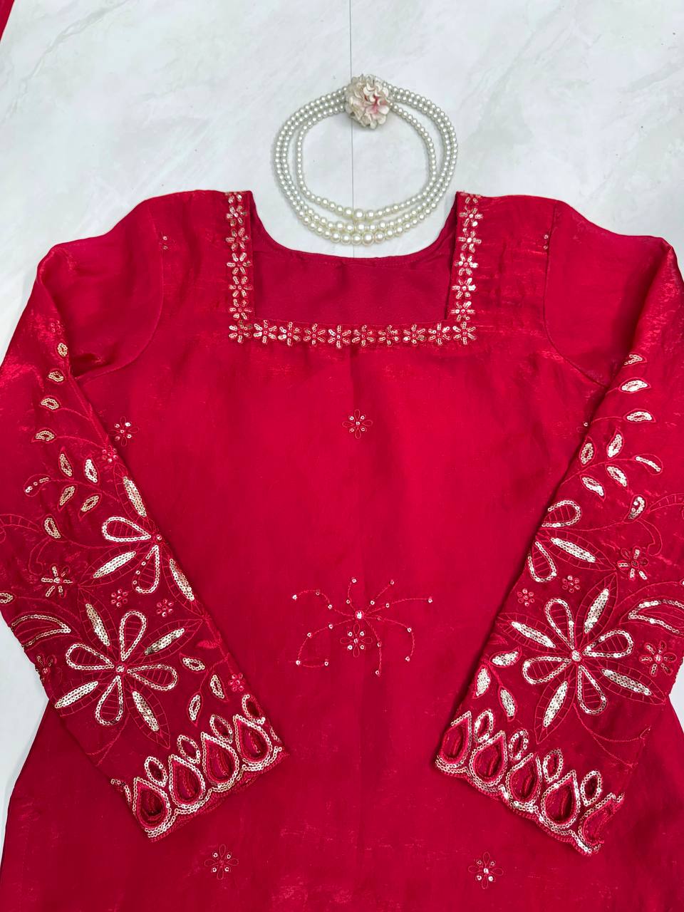 Ethnic Wear Designer Top, Bottom and Dupatta Set
