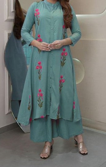 Long Flair Kurti with Palazzo Set