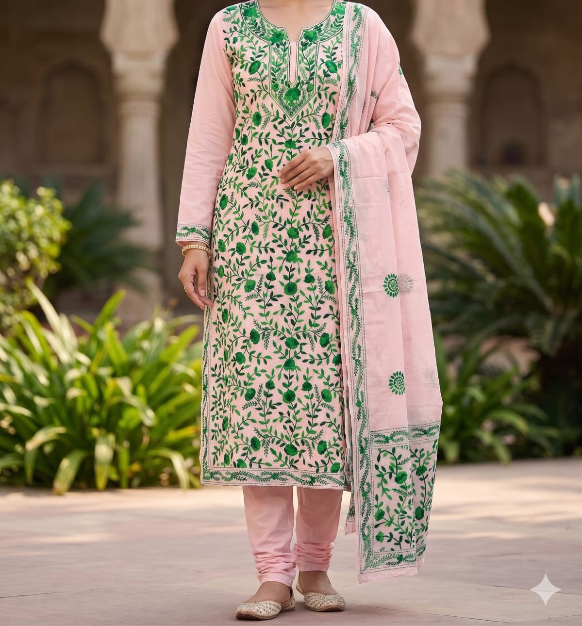 Exclusive Hand Embroidered Dress Material