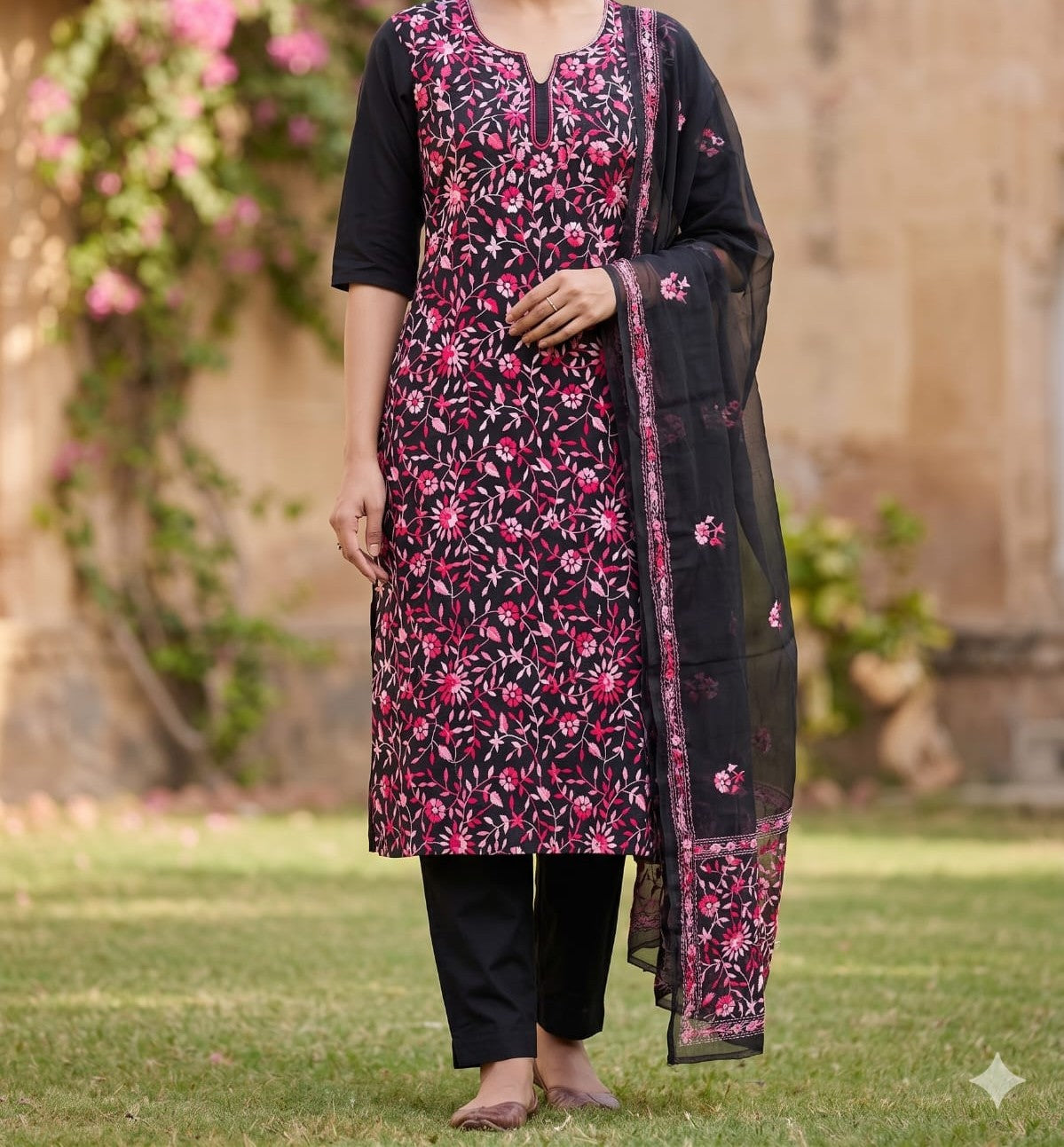 Exclusive Hand Embroidered Dress Material