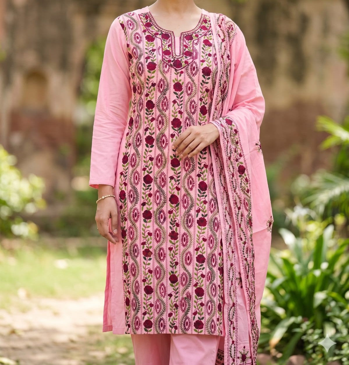 Exclusive Hand Embroidered Dress Material