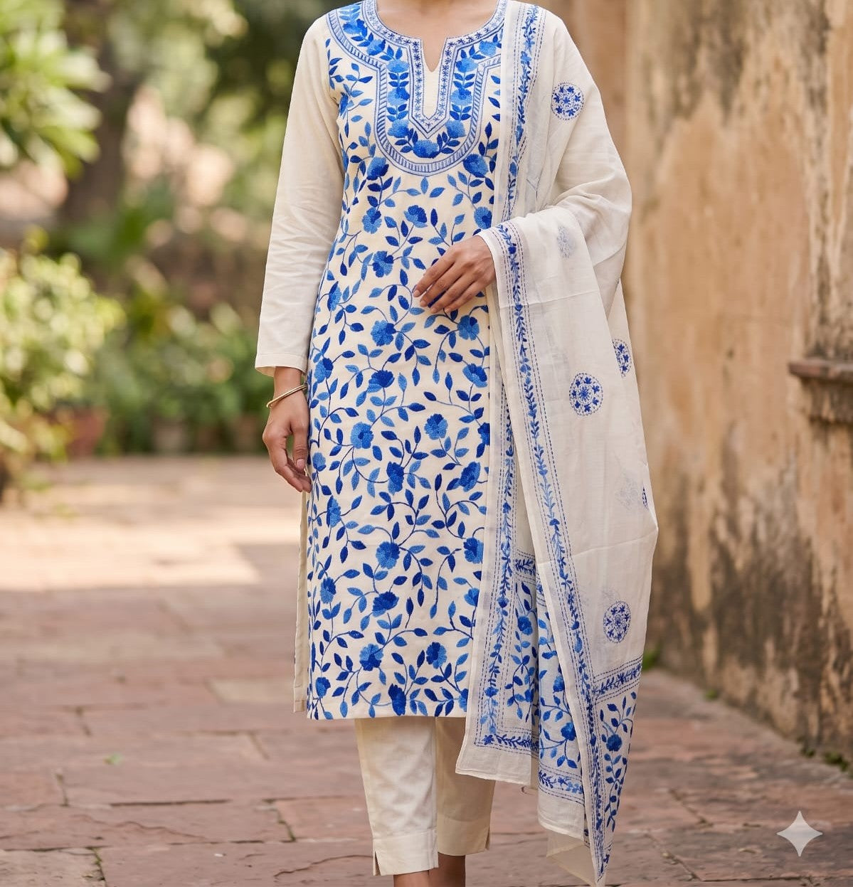 Exclusive Hand Embroidered Dress Material