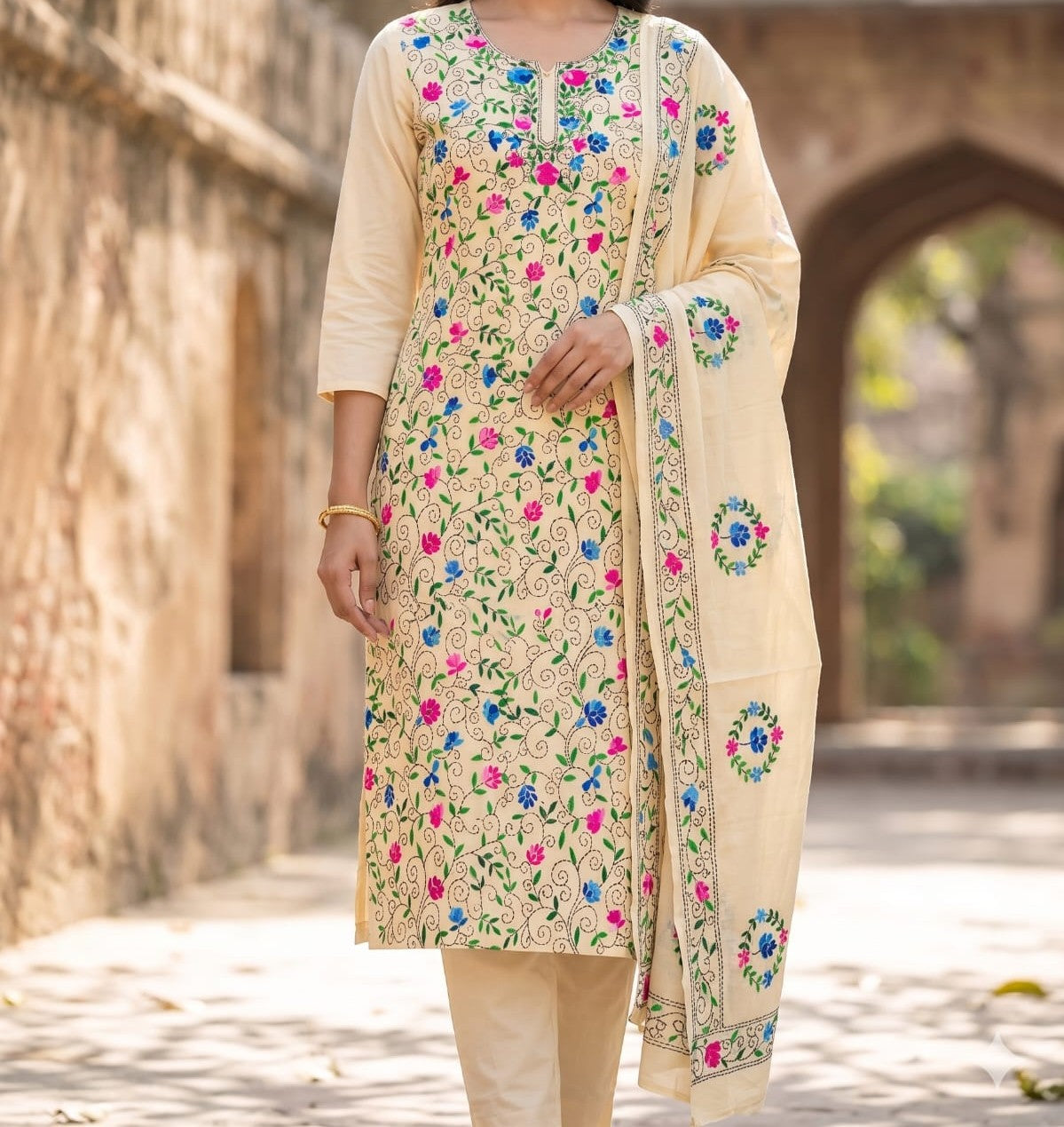 Exclusive Hand Embroidered Dress Material
