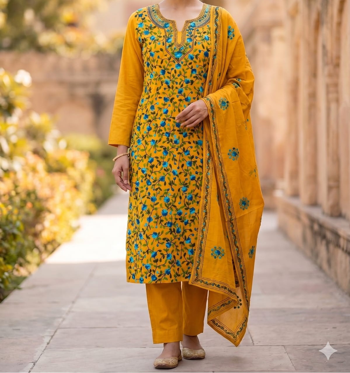 Exclusive Hand Embroidered Dress Material