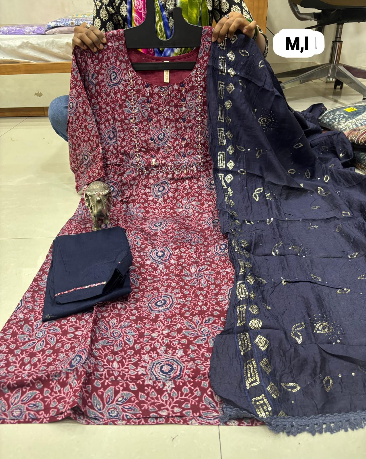Premium Handwork Kurti Set