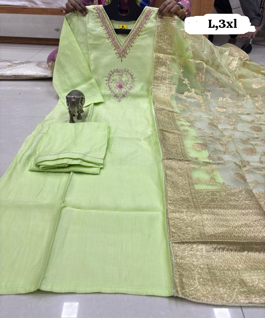 Premium Handwork Kurti Set