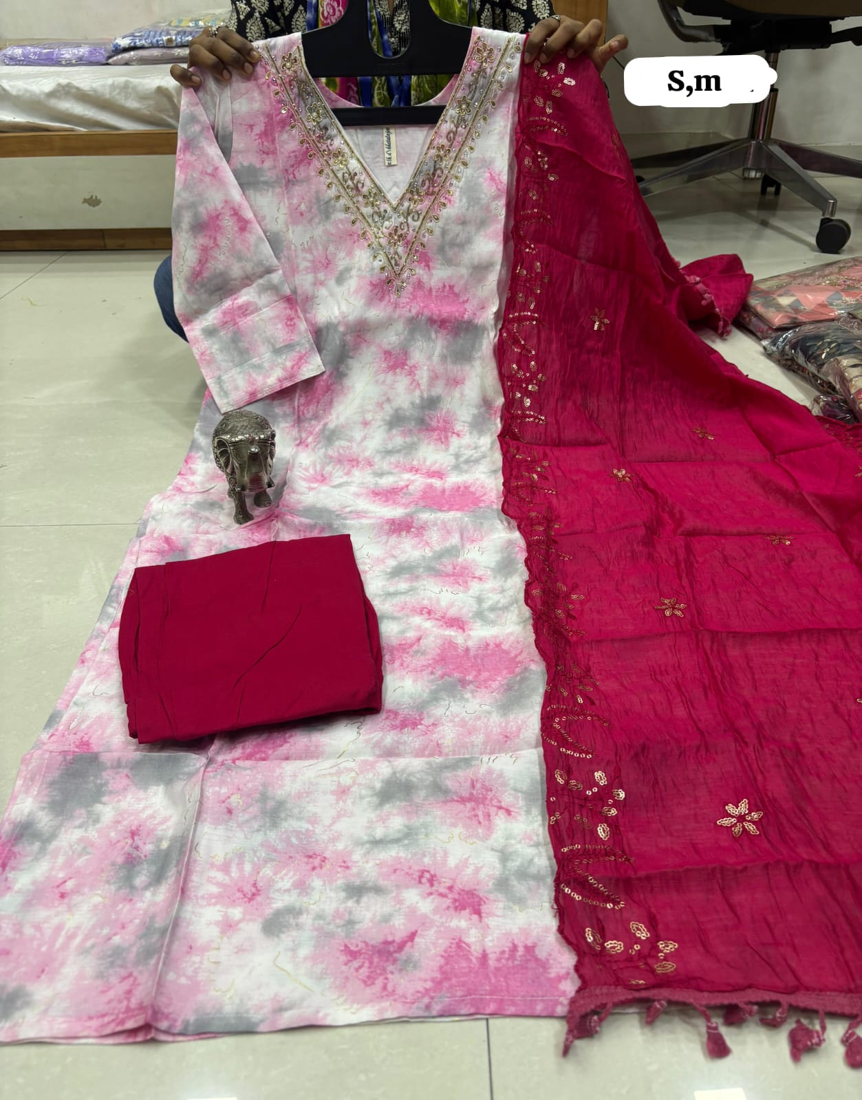 Premium Handwork Kurti Set