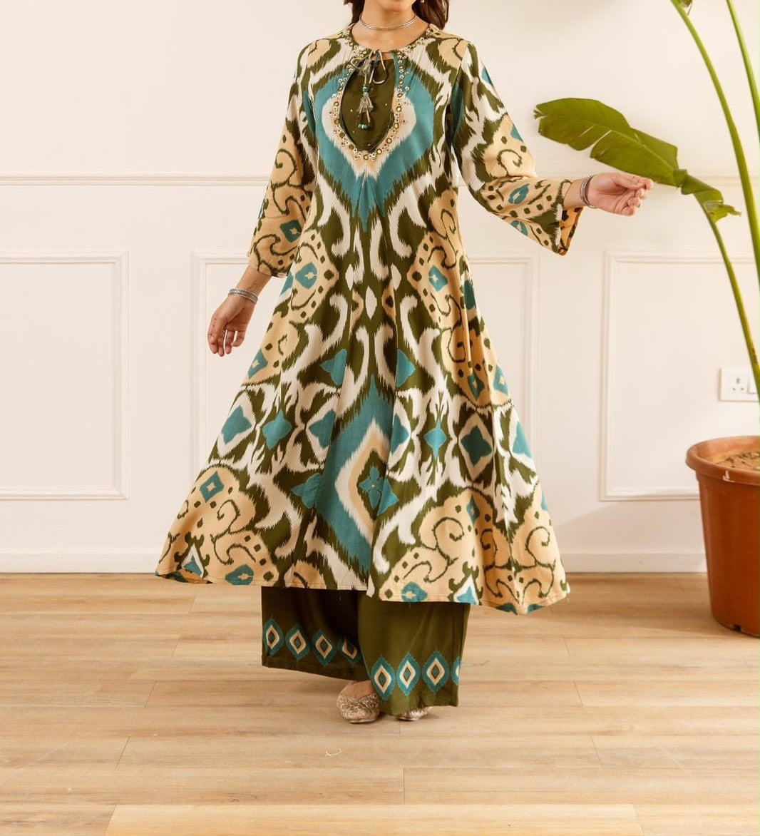 Ikkat Print Co-ord Set