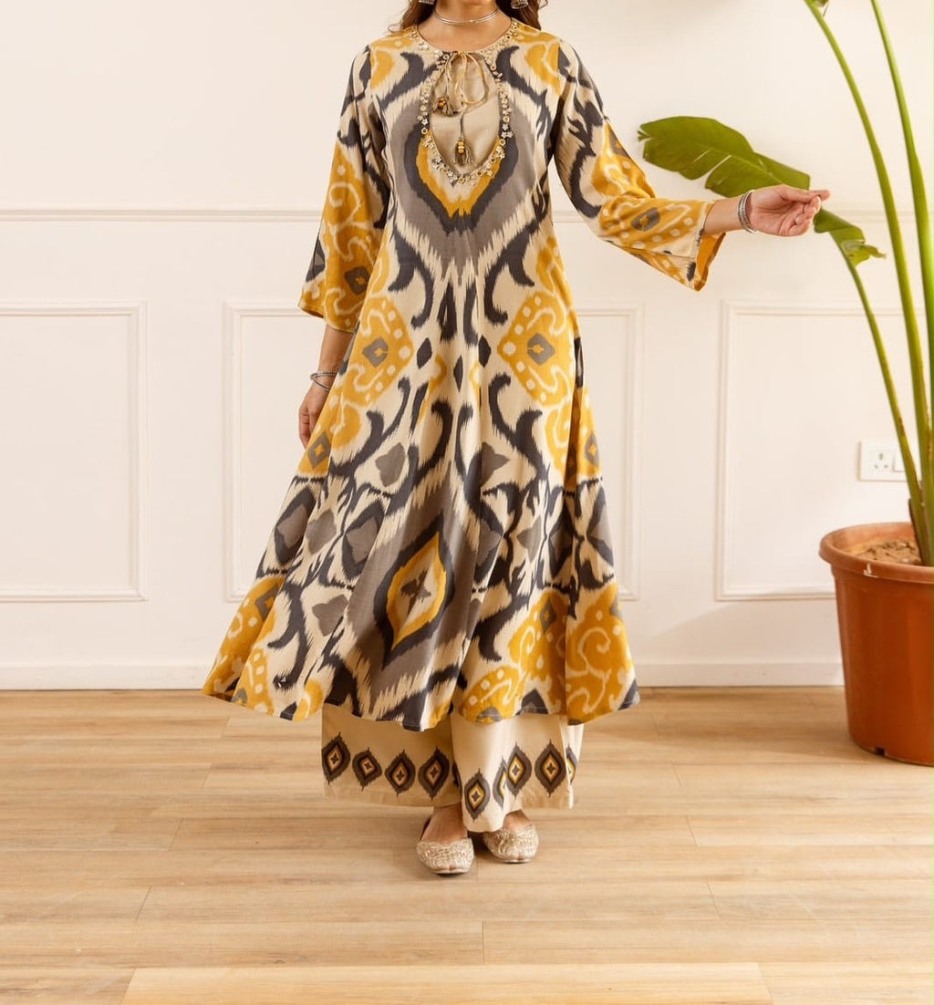 Ikkat Print Co-ord Set