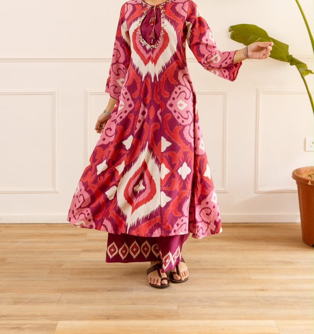 Ikkat Print Co-ord Set