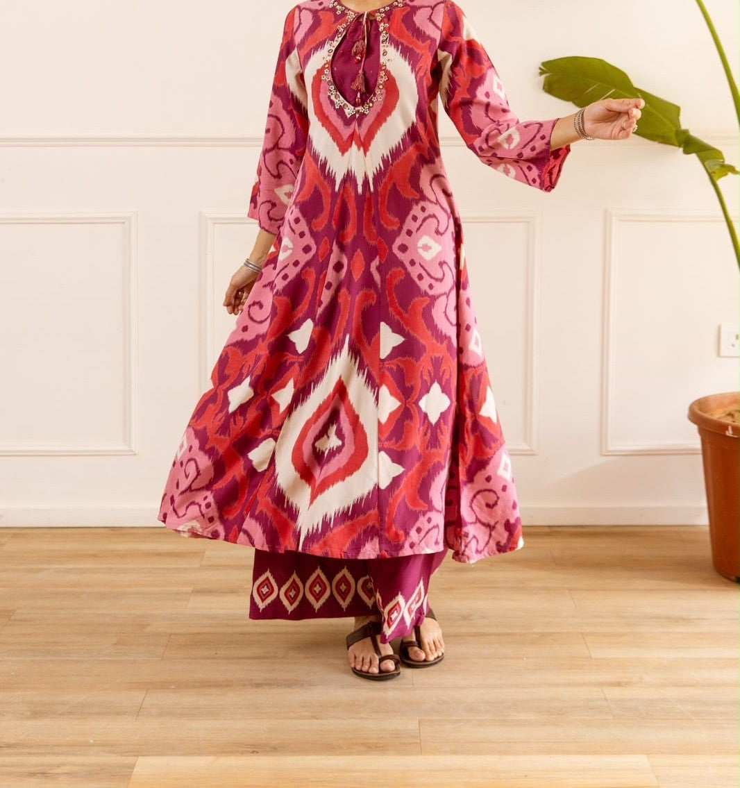 Ikkat Print Co-ord Set